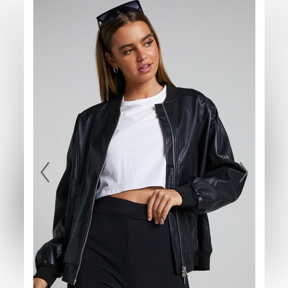 Leather bomber jacket - Picture 3 of 3